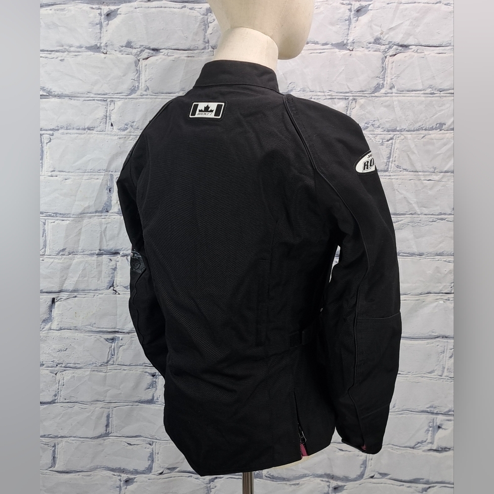 Joe Rocket Women's Motorcycle Jacket Pink Black Embellished Removable Liner XS - Picture 9 of 14